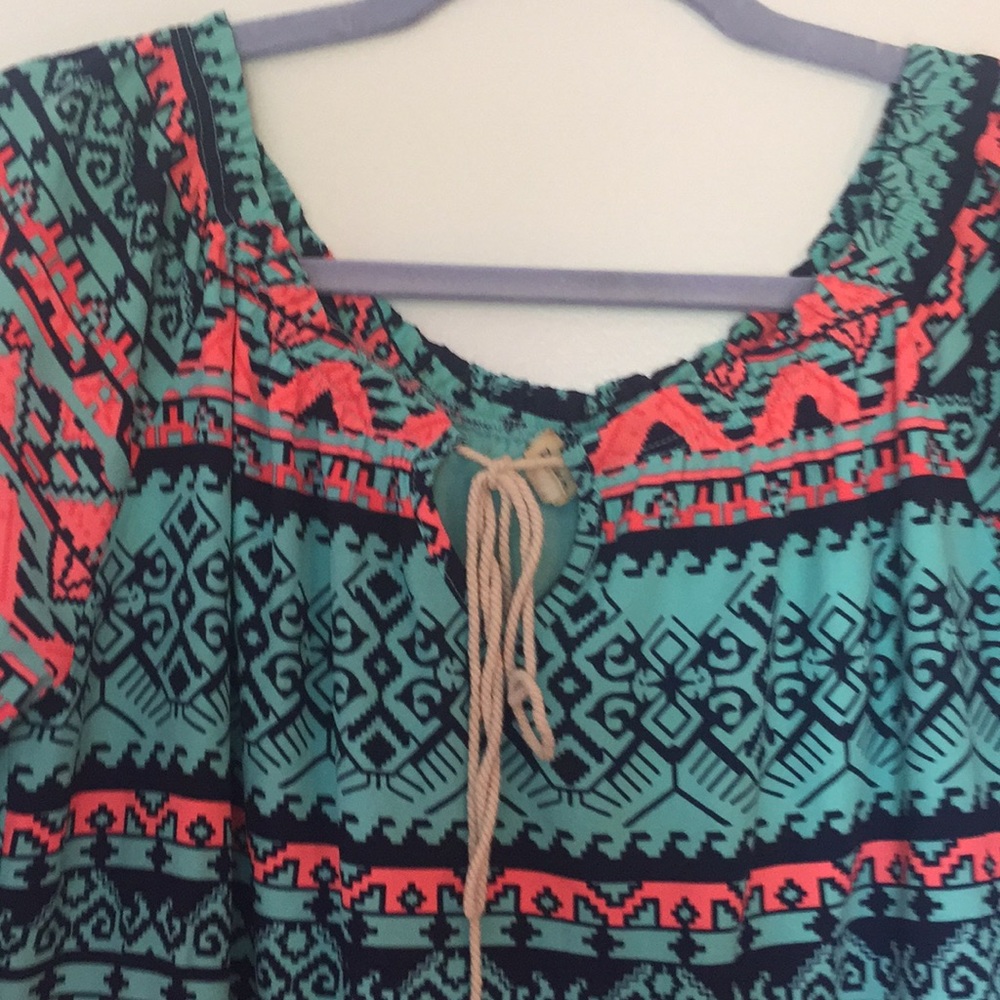 Fun comfortable dress. Multi colored - Picture 2 of 5